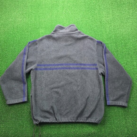 American Eagle Sweater Mens XL Gray 1/4 Zip Pullover Fleece Vintage Made in USA - Picture 7 of 7